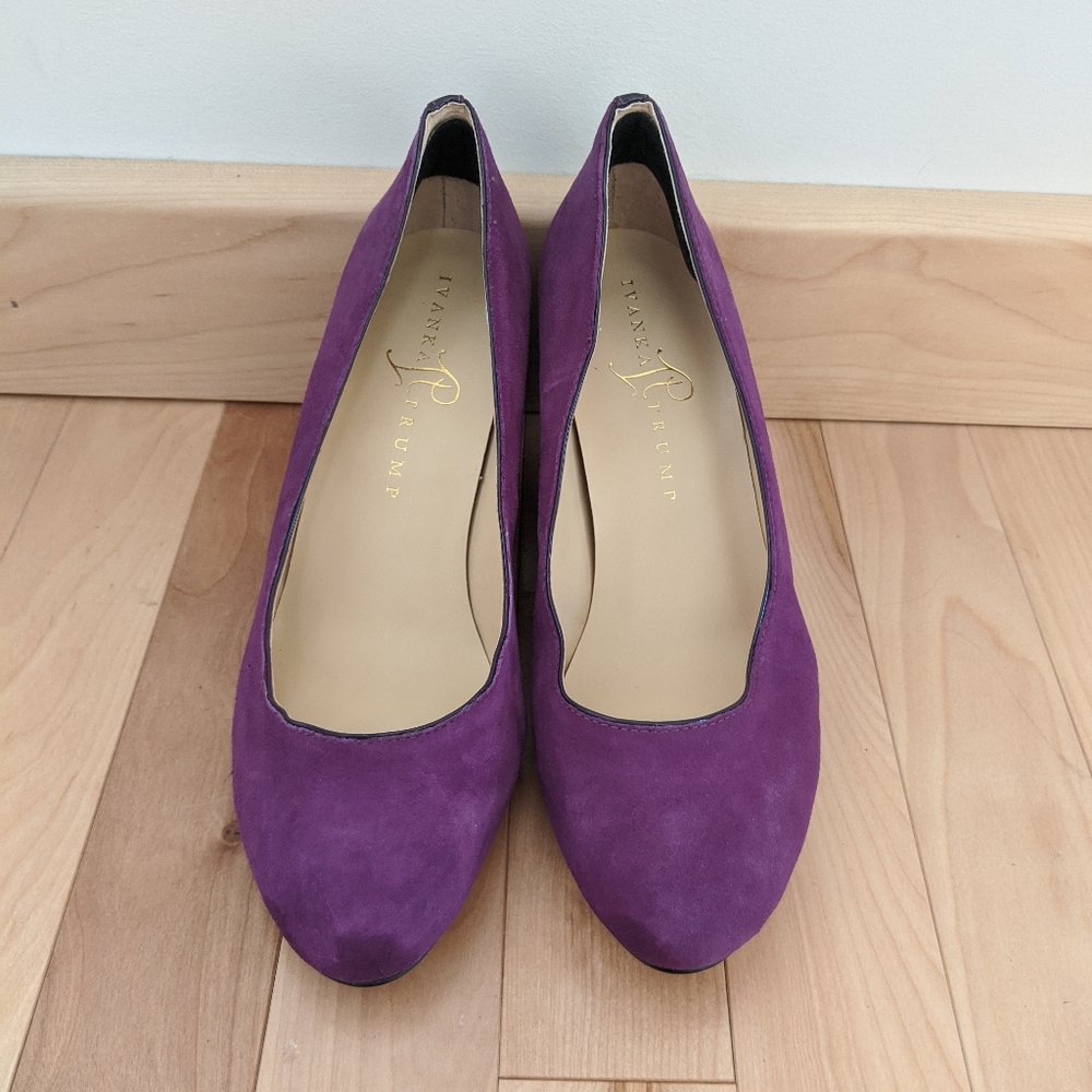 Purple ivanna Trump shoes